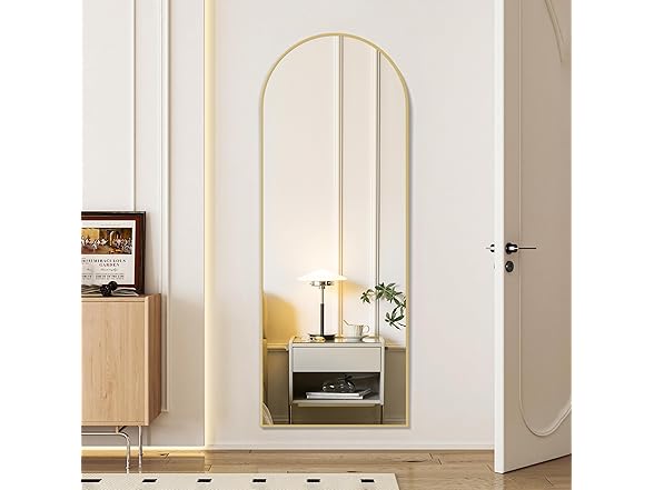 Simple Deluxe Arched Full Length Mirror