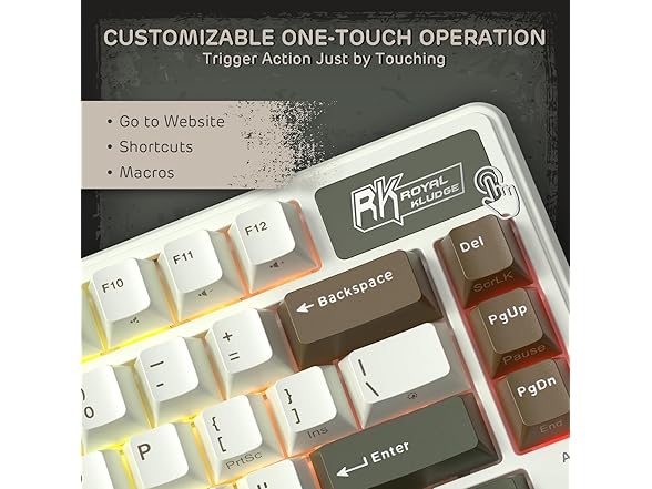 RK L75 Wireless Mechanical Keyboard with Knob