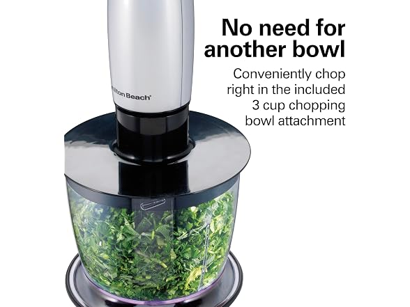 Hamilton Beach Speed Hand Blender with Chopping Bowl