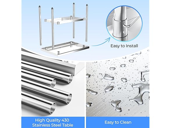NUUK Stainless Steel Work Table