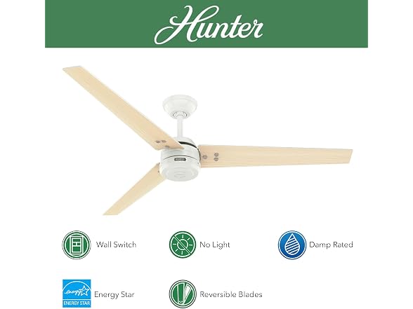 Hunter Fan 60 inch Ceiling Fan with No Light