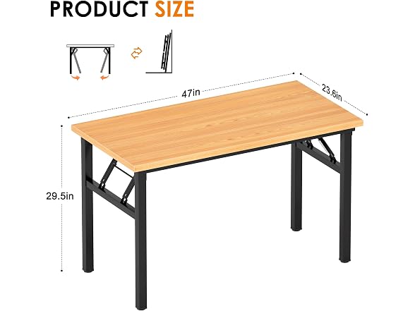 Need Office Computer Desk - 47.2L Folding Laptop Table