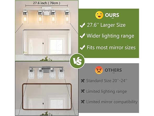 BesLowe 4-Light Light Fixture