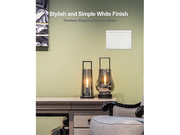 2 Pack Triple Toggle Switch Wall Plate