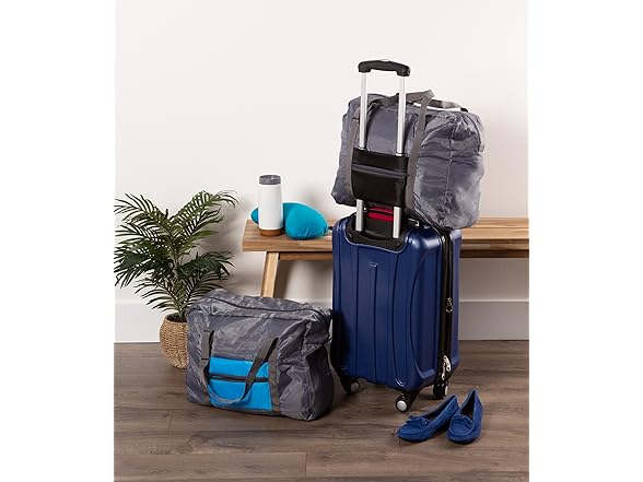 Foldable Lightweight Travel Weekender Duffle Bag Black