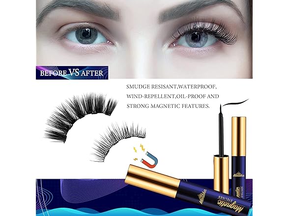 MENAKA Magnetic Eyelashes Kit