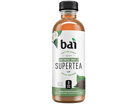 Bai Iced Tea, Socorro Sweet, Antioxidant Supertea