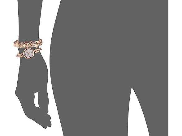 Anne Klein Women Rose Gold Watch & Bracelet Set - Gallery 8
