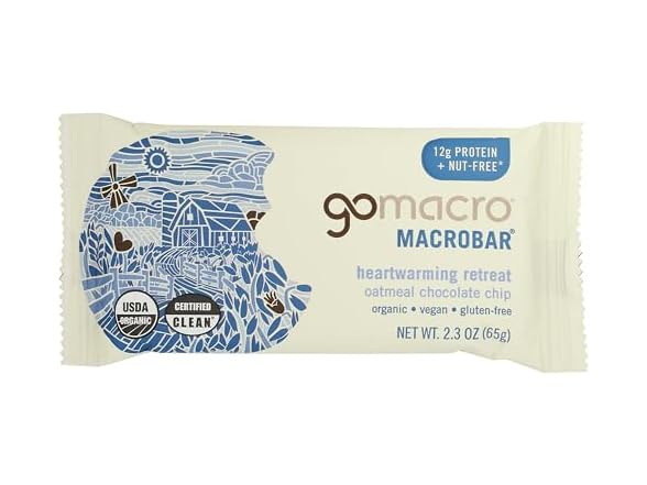 GoMacro Macrobar, Oatmeal Chocolate Chip, 2.3 Oz