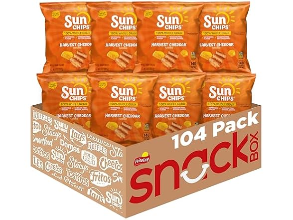 SunChips Harvest Cheddar Pack of 104