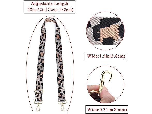 LVYOUME Purse Strap Gold Hardware