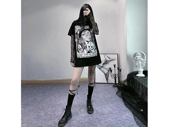 MEOKIM Gothic Women's T-Shirt Harajuku