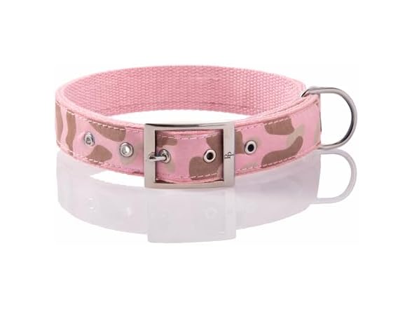 Remy II - The Recycled Ribbon Collar, Pink Camo