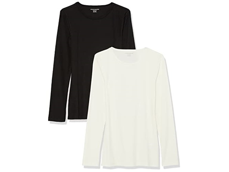 Amazon Essentials Women Slim-Fit Long Rib T-Shirt - Gallery 11