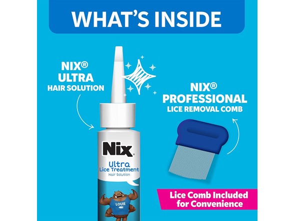 Nix 3.4 Fl Oz 2 Pack Ultra Lice Treatment & Lice Comb