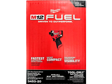 $89.99, Was $139, 35% Off! Milwaukee 3453-20 12V Fuel 1/4"  Impact Driver dealfomo