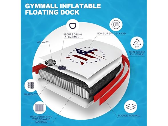 Inflatable Floating Dock Platform