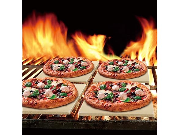Cook N Home Pizza Grilling Stone Set