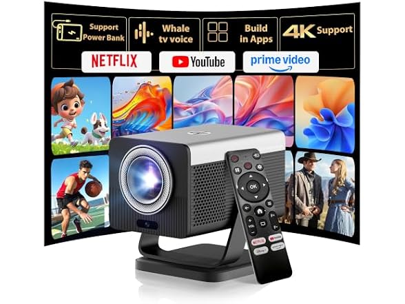 HP MC450 HD Projector, Netflix, WiFi/BT, Short