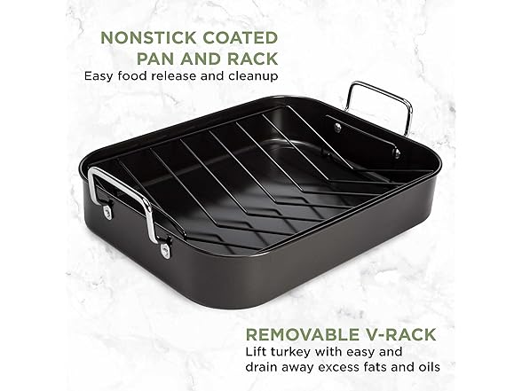 Ecolution Nonstick Roasting Pan with Rack