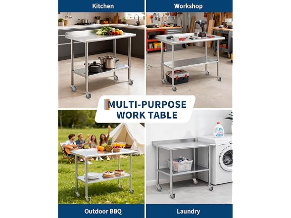 Stainless Steel Commercial Prep Table
