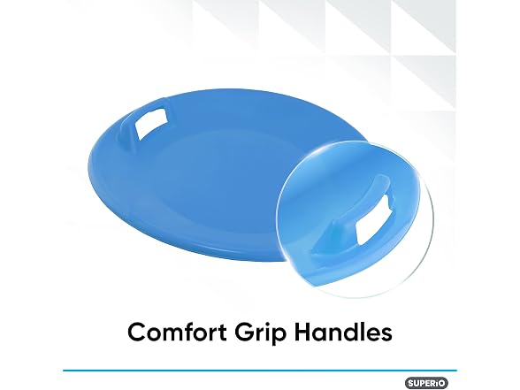 Superio Round Snow Saucer Sled- 24" 12 Pack