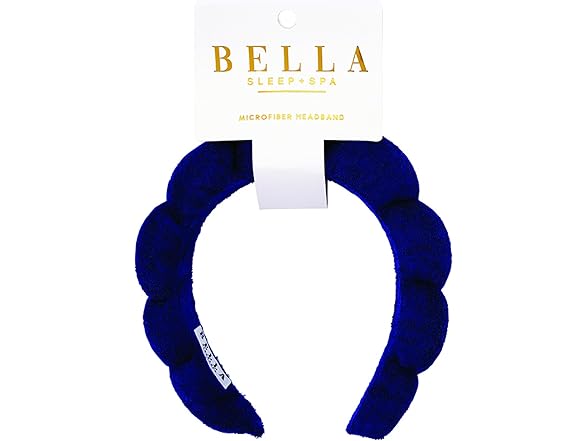 Bella Sleep Facial Headband Spa Blue