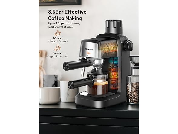 KEENSTAR 3.5 Bar 4-Cup Espresso Maker