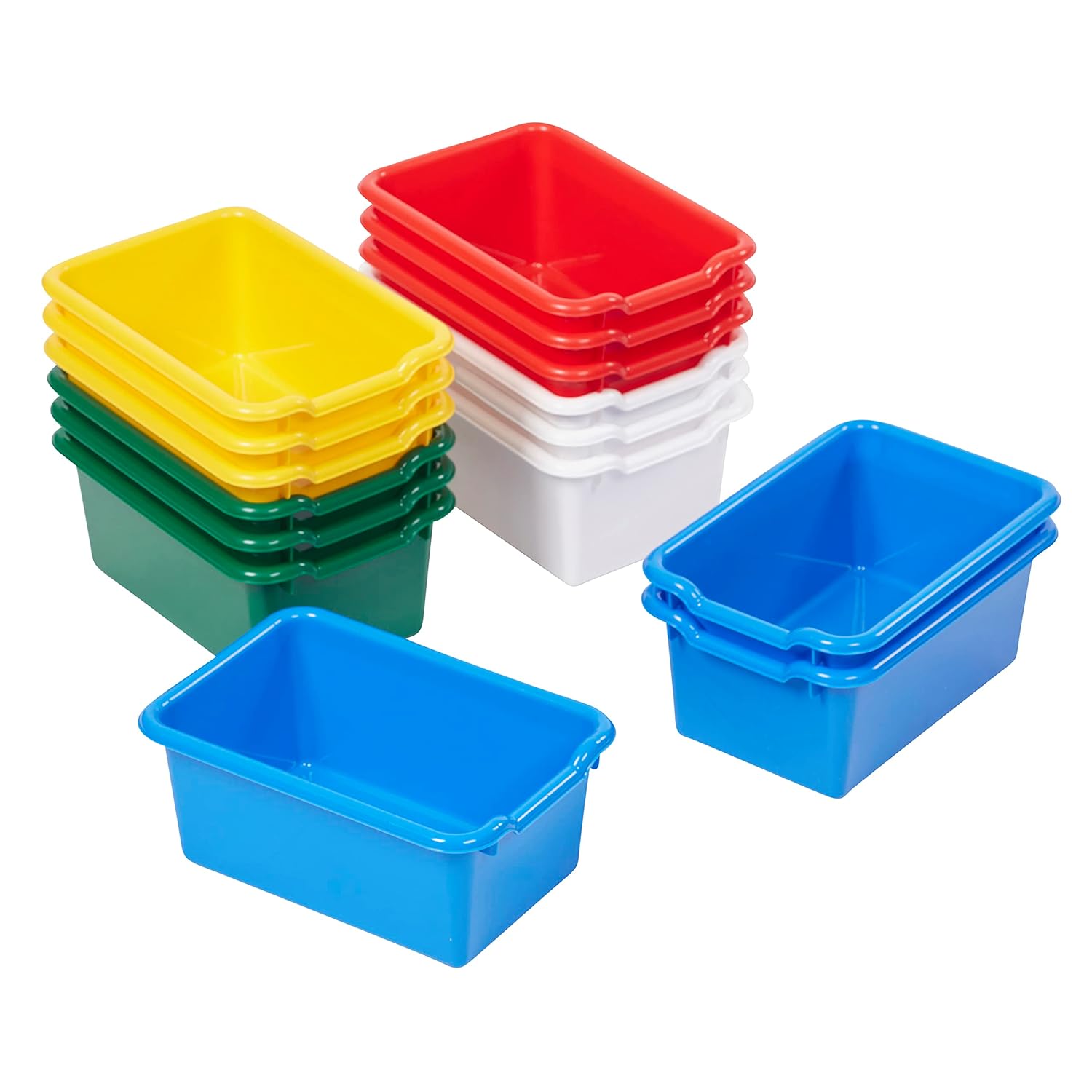 ECR4Kids Scoop Front Storage Bins- 15Pc - Gallery 18