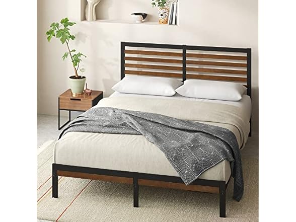 Zinus Kai Bamboo Platform Bed King