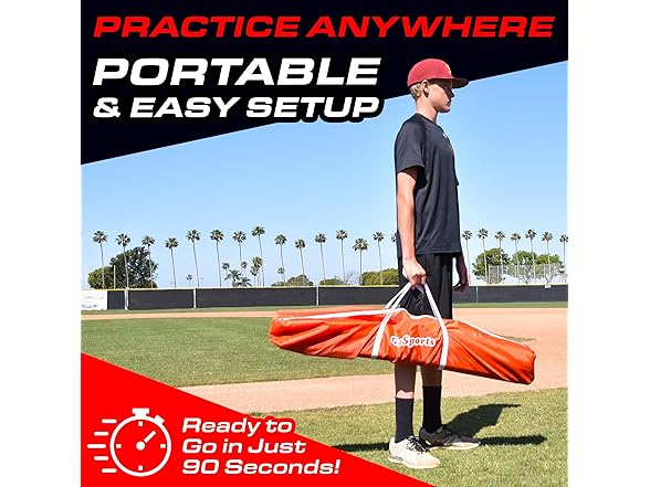 GoSports 7 ft x 7 ft Hitting & Pitching Net