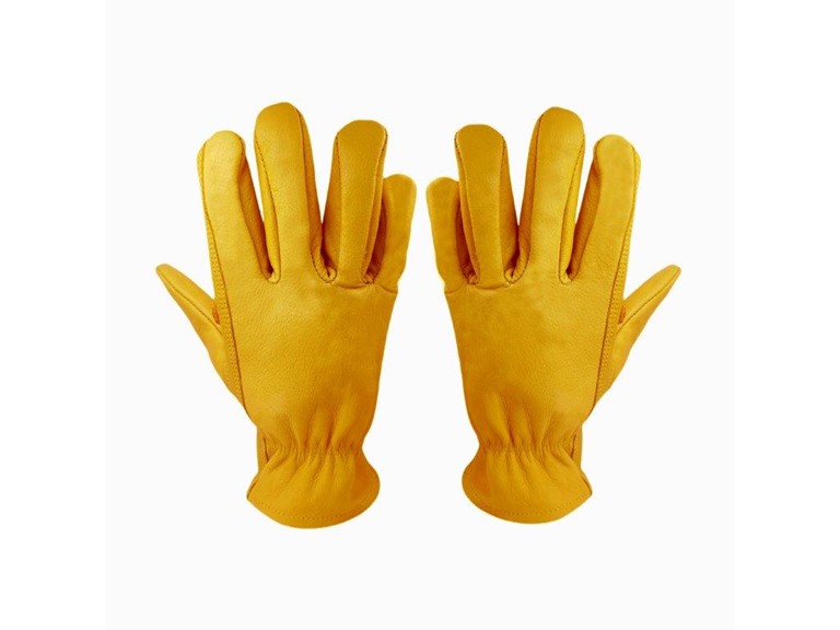 Exxo 9104-3 Medium GLOVE, YELLOW GRAIN LEATHER, DRIVER, 