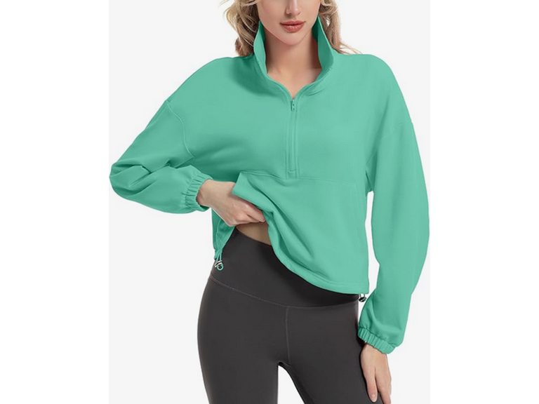 Fkeep Women Quarter Zip Pullover Women Pullover - Gallery 17