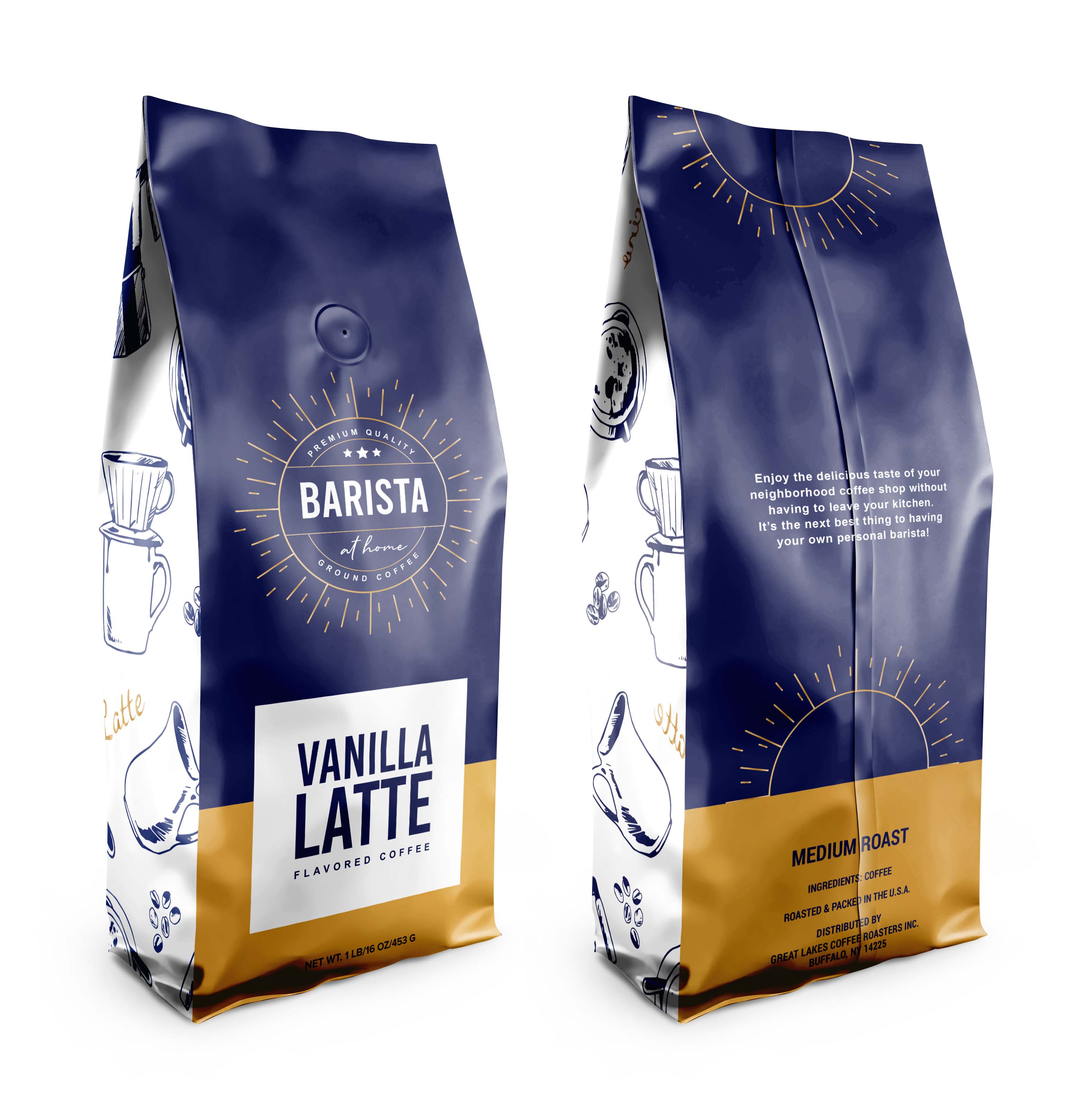 (4pk) Barista at Home Ground Coffee Variety Pack - Gallery 8