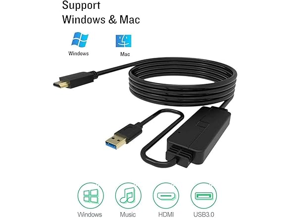 Ankky USB to HDMI Adapter Cable for Mac