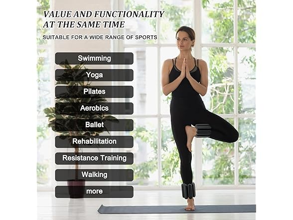 Jeikior Adjustable Ankle Weights