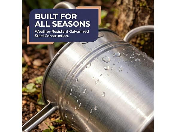 Gardenised 1-Gallon Steel Watering Can