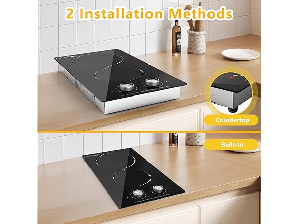Portable Electric Cooktop (Knob Control)