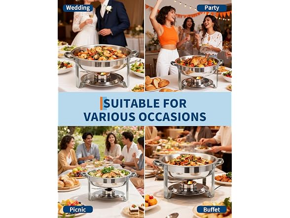 PrecisionAuto 4pcs Commercial-Grade Insulated Food Warmer