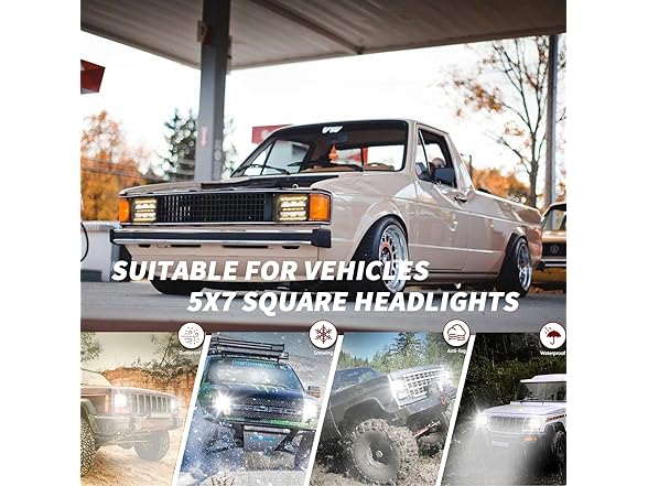 TopAutoGear H6054 5x7 7x6 Led Headlights