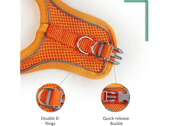 Cat Harness and Leash- Reflective Mesh Cat V