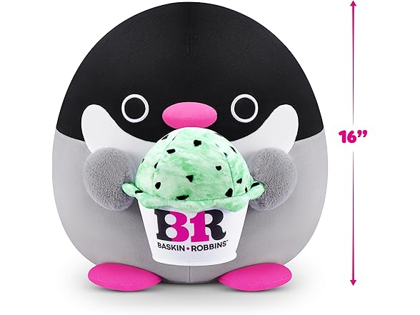 Snackles Series 2 Penguin & Baskin-Robbin 16" Plush