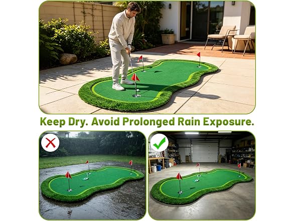 Bearwill Golf Putting Green,5ft x 10ft - Gallery 7