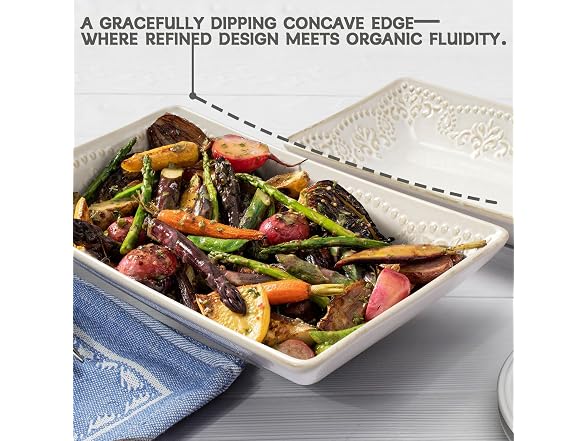 Salad Plates Set of 4, 9.85" Embossed