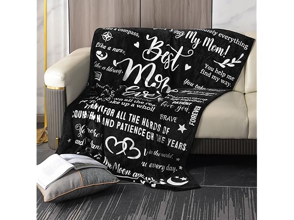 Mom Birthday Blanket Gift, 50x70"