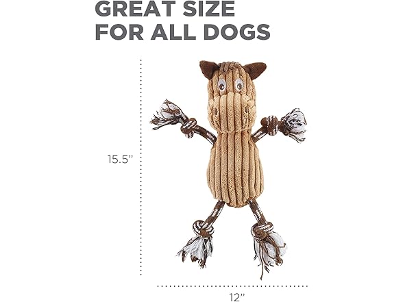 Ranch Roperz Horse Plush Squeaky Dog Toy