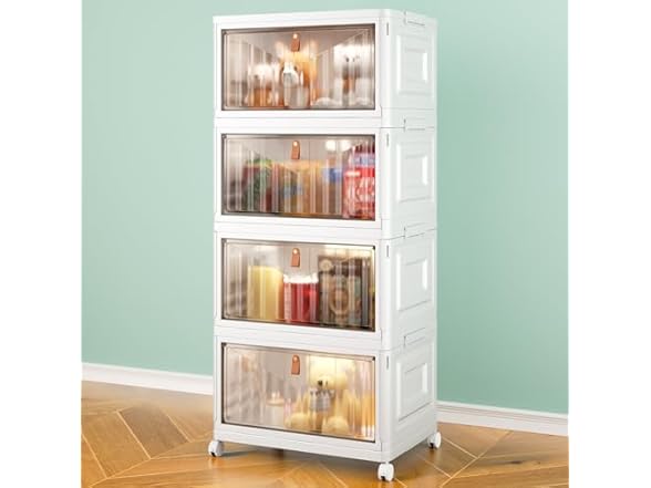 Wise Oannes 4 Tier Storage Bins with Lids