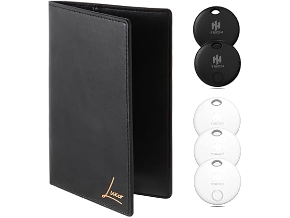 (5 PACK) HH-Tech Smart Tags w/ Passport Holder