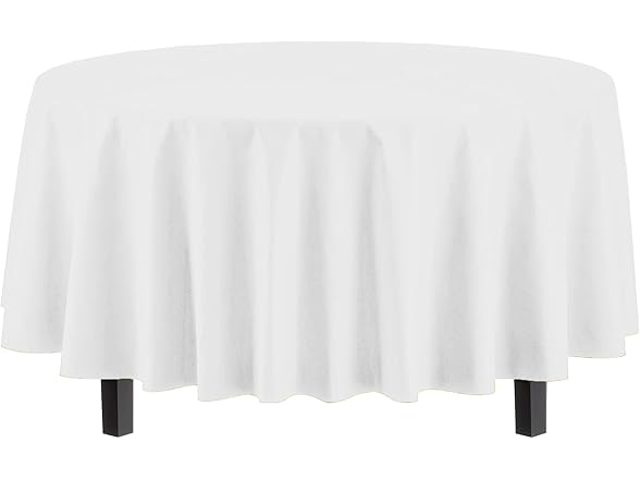 Premium Round White table cover