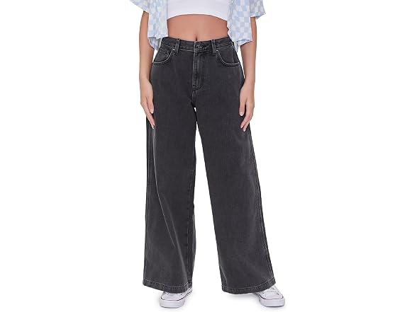 Forever 21  (28) Wide-Leg High-Rise Jeans